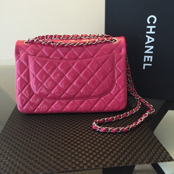 💯Authentic Chanel Double Flap Patent Jumbo Bag - Picture 2 of 7